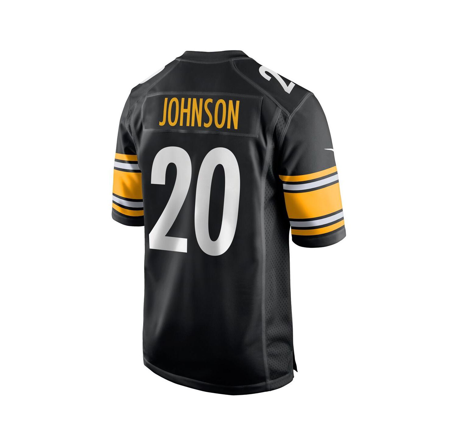 Men's Kaleb Johnson Black Pittsburgh Steelers Team Game Jersey