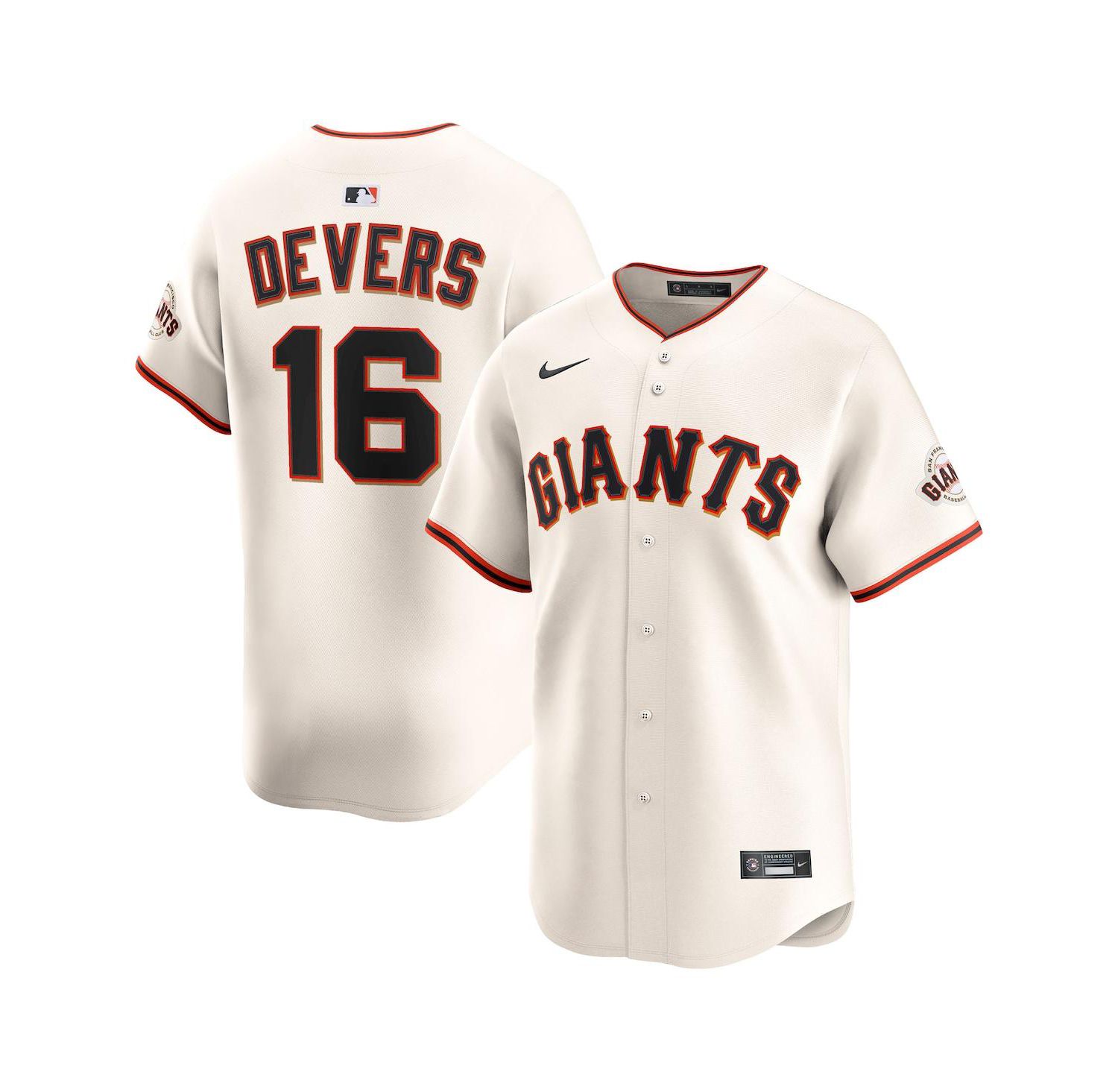 Men's Rafael Devers Cream San Francisco Giants Home Limited Player Jersey