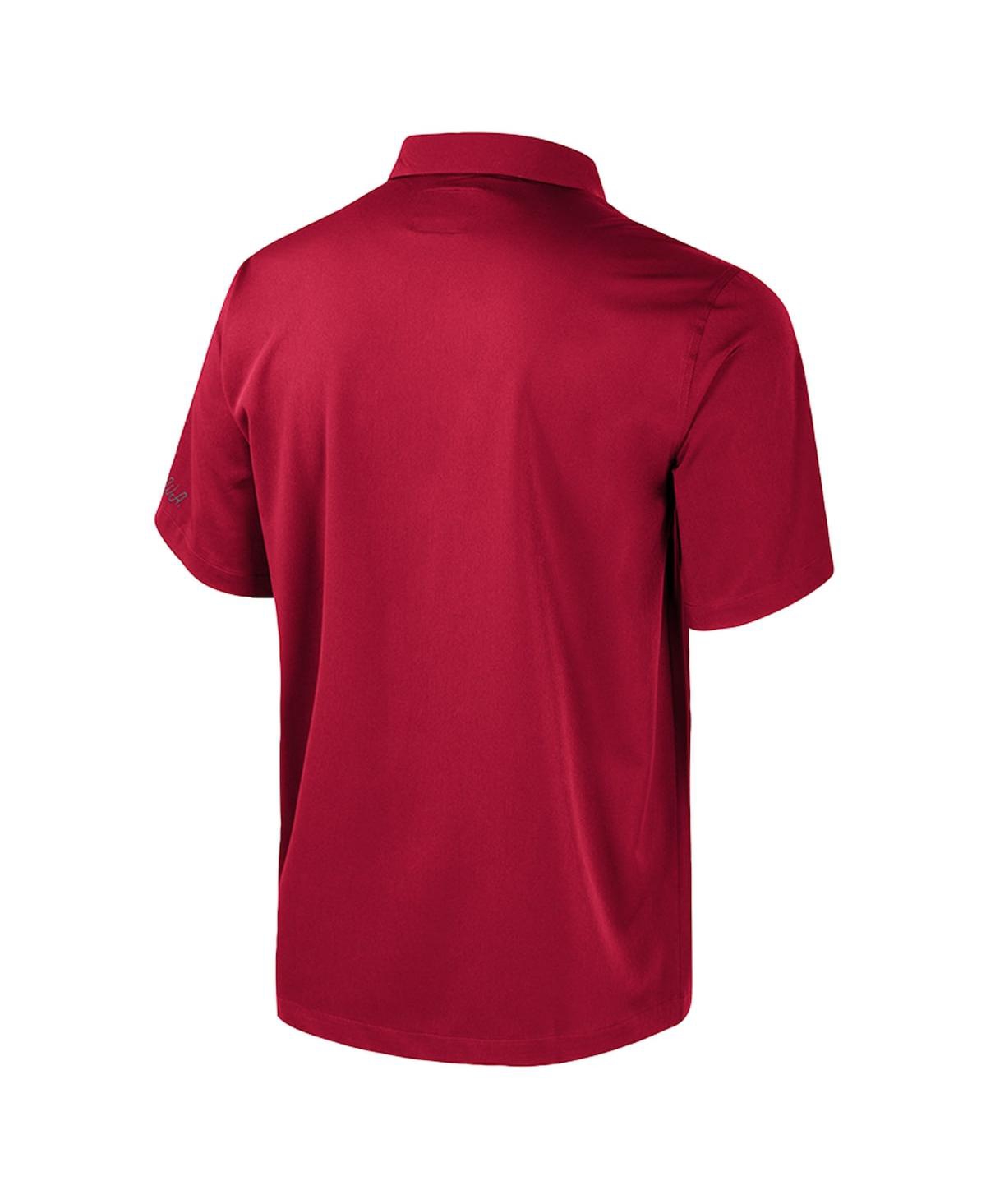 Colosseum Men's Crimson Washington State Cougars Strike Bowling Button-up Shirt In Red
