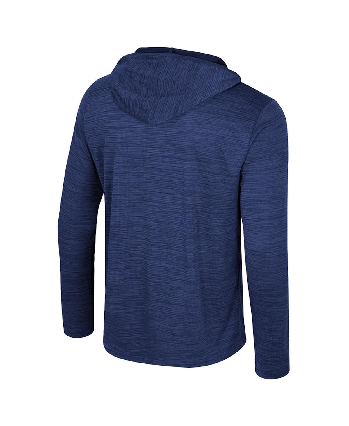 Colosseum Men's Navy Notre Dame Fighting Irish Always Sunny Lightweight Quarter-Zip Hoodie