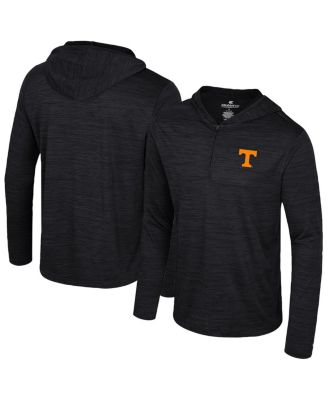 Colosseum - Men's Black Tennessee Volunteers Always Sunny Lightweight Quarter-Zip Hoodie