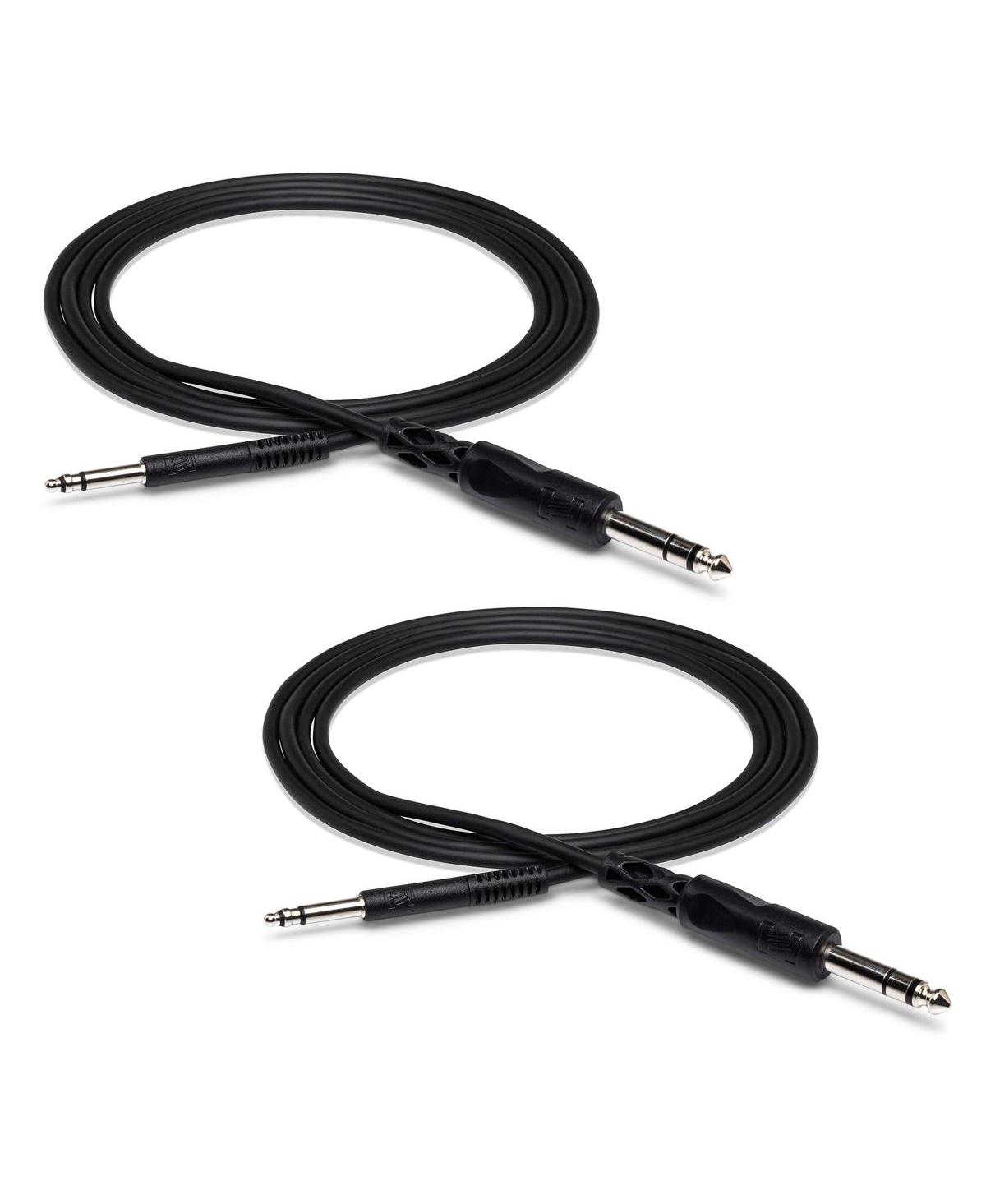 Hosa Technology 2x 1/4" Stereo Trs Male Phone to Tt Male Bantam Cable, 5'