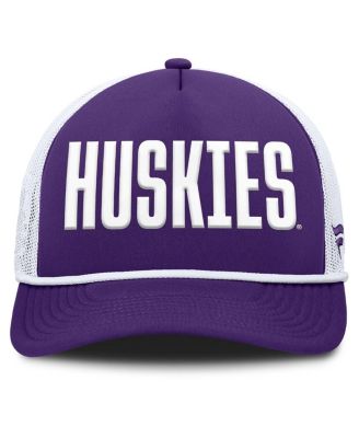 Men's Purple Washington Huskies Dutch Foam Front Adjustable Trucker Hat
