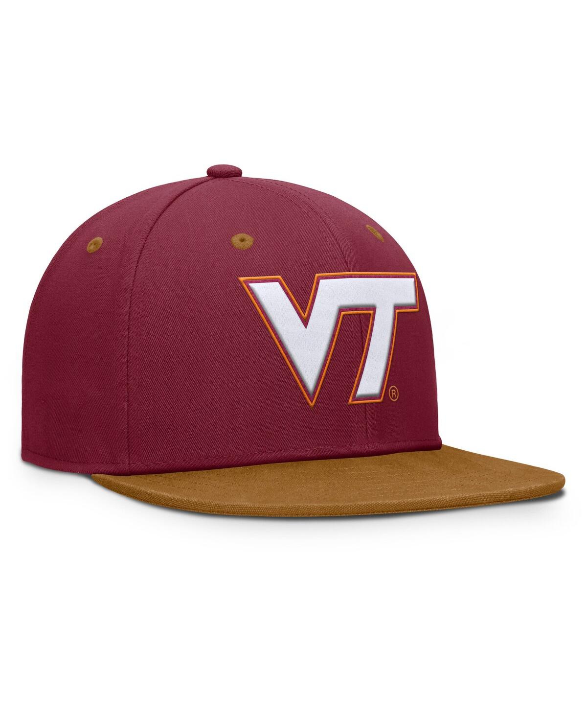 Fanatics Men's Maroon/Brown Virginia Tech Hokies NoBo Fitted Hat