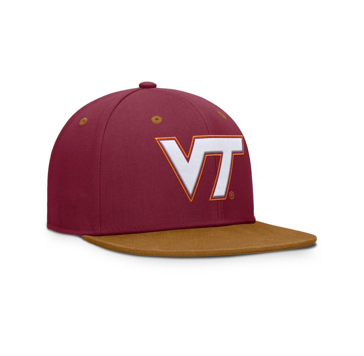 Men's Maroon/Brown Virginia Tech Hokies NoBo Fitted Hat