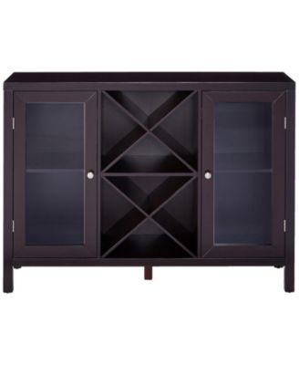 Wine Bar Cabinet for Liquor and Coffee Buffet, Sideboard with Storage Shelves for Dining Living Room Kitchen