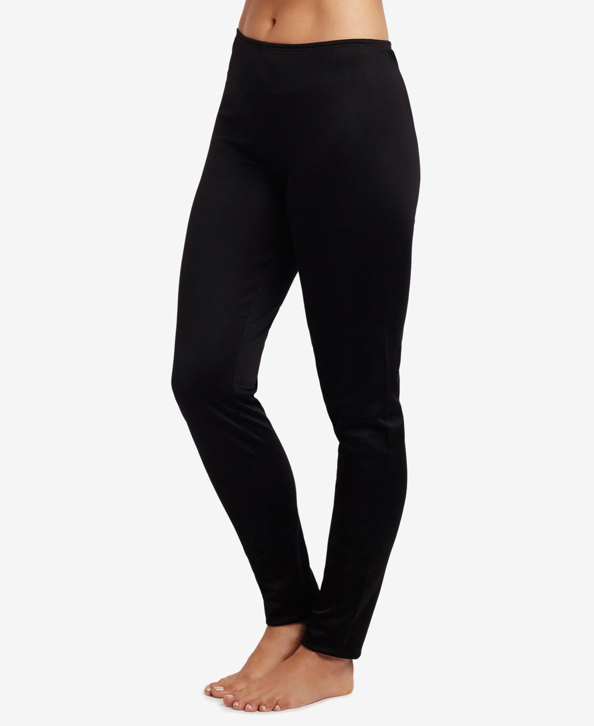 Cuddl Duds Petite Climatesmart Leggings In Black