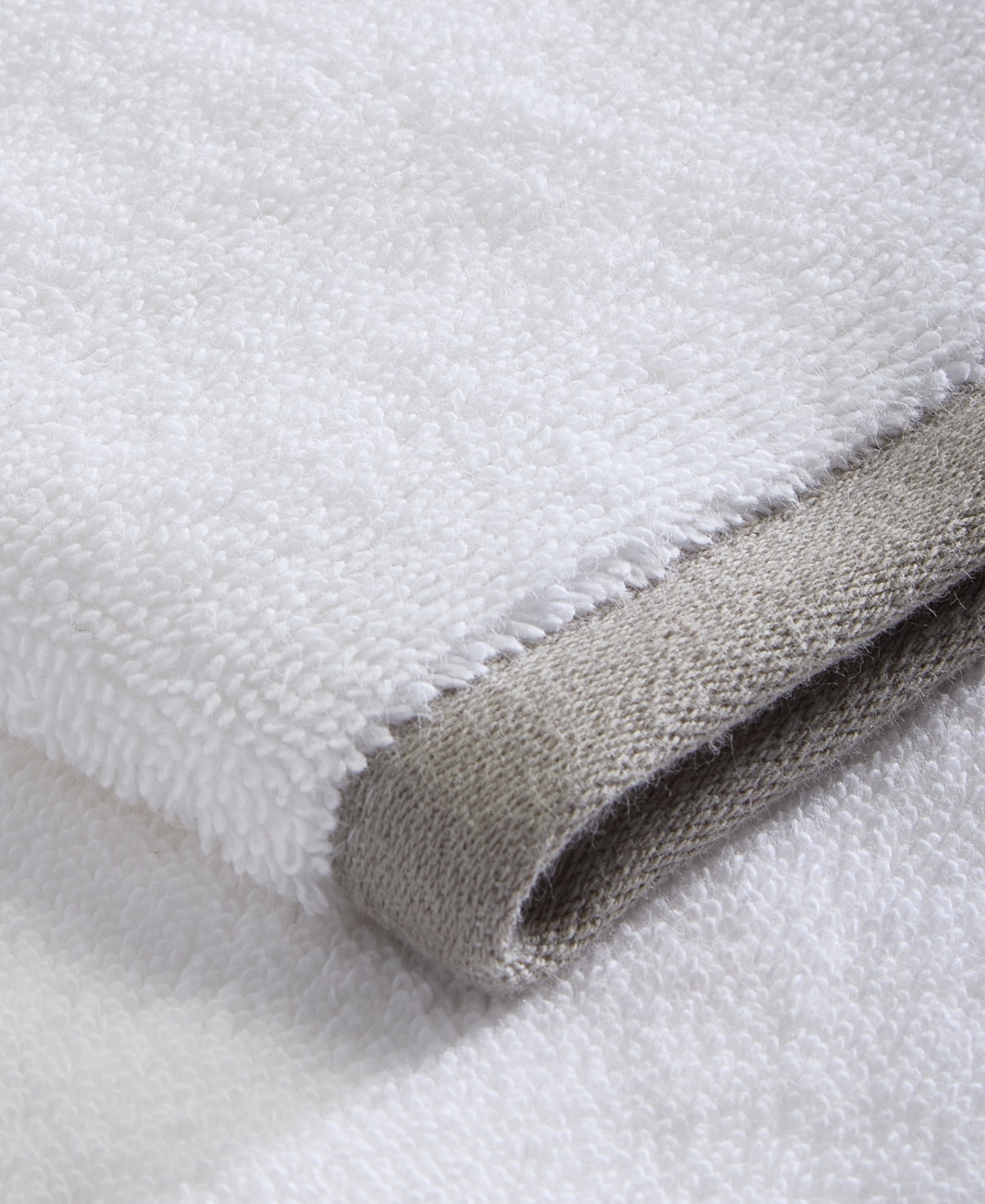 Hotel Collection Linea Cotton Hand Towel, 20" X 30" In White