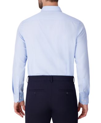 Men's Long Sleeve 4-Way Geo Print Dress Shirt