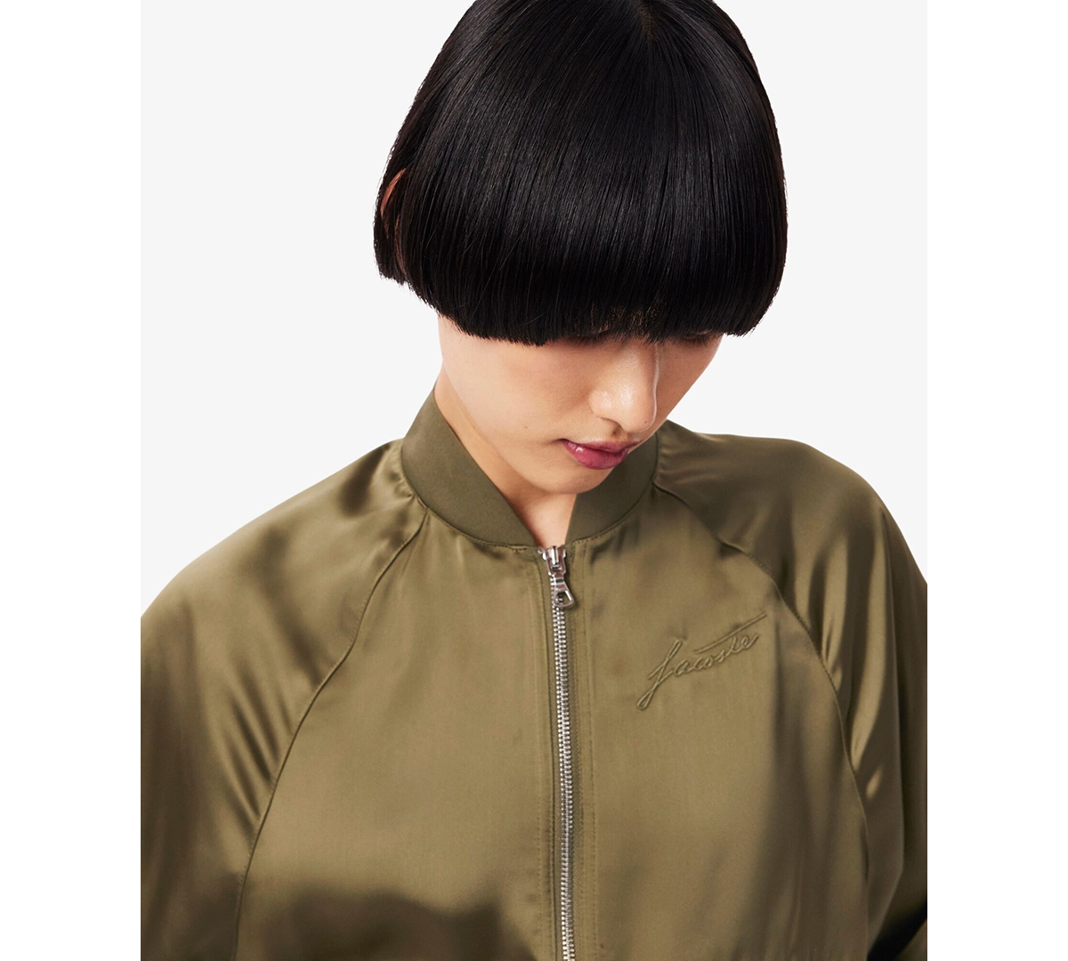 Lacoste Usa Women's Long Sleeves Bomber Jacket