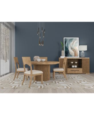 Frandlyn 5pc Dining Set (Round Table + 4 Side Chairs)