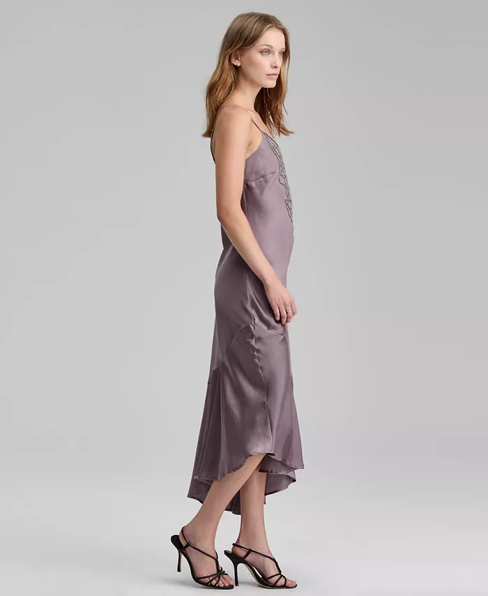 Women's Beaded Asymmetric Maxi Dress - thumbnail 3