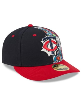 Men's Navy/Red Minnesota Twins 2025 MLB Diamond Hero Edition Low Profile 59FIFTY Fitted Hat