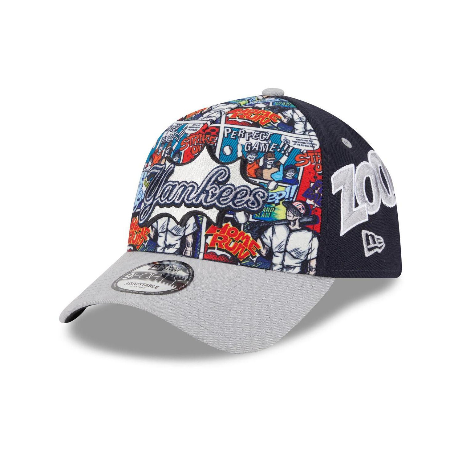 Men's Navy/Gray New York Yankees 2025 MLB Diamond Hero Edition A-Frame 9FORTY Adjustable Hat
