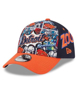 New Era - Men's Navy/Orange Detroit Tigers 2025 MLB Diamond Hero Edition A-Frame 9FORTY Adjustable Hat