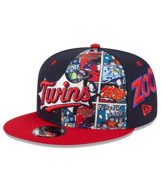 New Era - Big Boys and Girls Navy/Red Minnesota Twins 2025 MLB Diamond Hero Edition 9FIFTY Snapback Hat