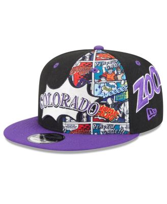 New Era - Big Boys and Girls Black/Purple Colorado Rockies 2025 MLB Diamond Hero Edition 9FIFTY Snapback Hat