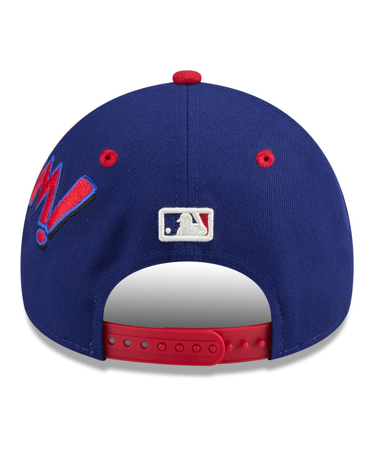 New Era Big Boys And Girls Royal/red Texas Rangers 2025 Mlb Diamond Hero Edition A-frame 9forty Adjustable H In Multi