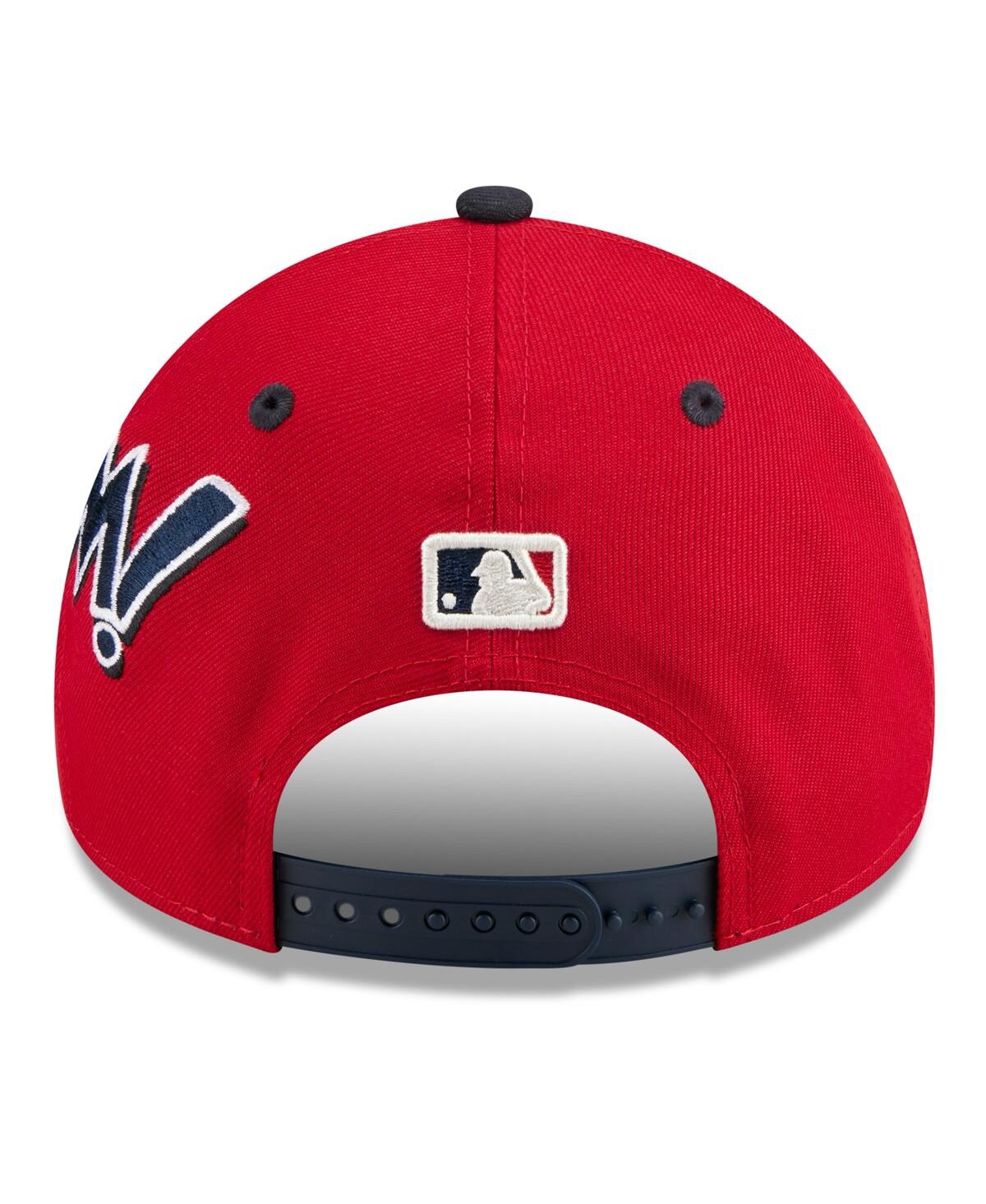 New Era Big Boys And Girls Red/navy St. Louis Cardinals 2025 Mlb Diamond Hero Edition A-frame 9forty Adjusta In Red