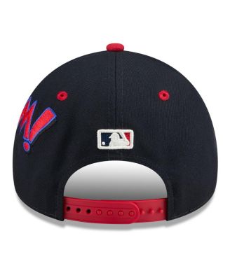Big Boys and Girls Navy/Red Atlanta Braves 2025 MLB Diamond Hero Edition A-Frame 9FORTY Adjustable Hat