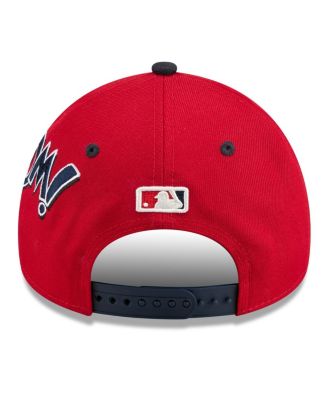 Big Boys and Girls Red/Navy Los Angeles Angels 2025 MLB Diamond Hero Edition A-Frame 9FORTY Adjustable Hat