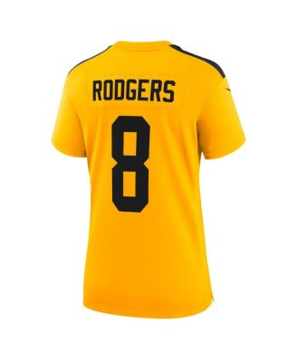 Women's Aaron Rodgers Gold Pittsburgh Steelers Alternate 1933 Throwback Game Jersey