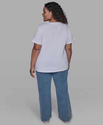 Plus Size Paris Logo Short Sleeve T-Shirt