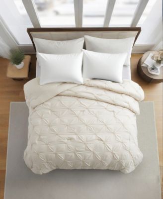 All Season Pintuck Down Alternative Comforter, Full/Queen
