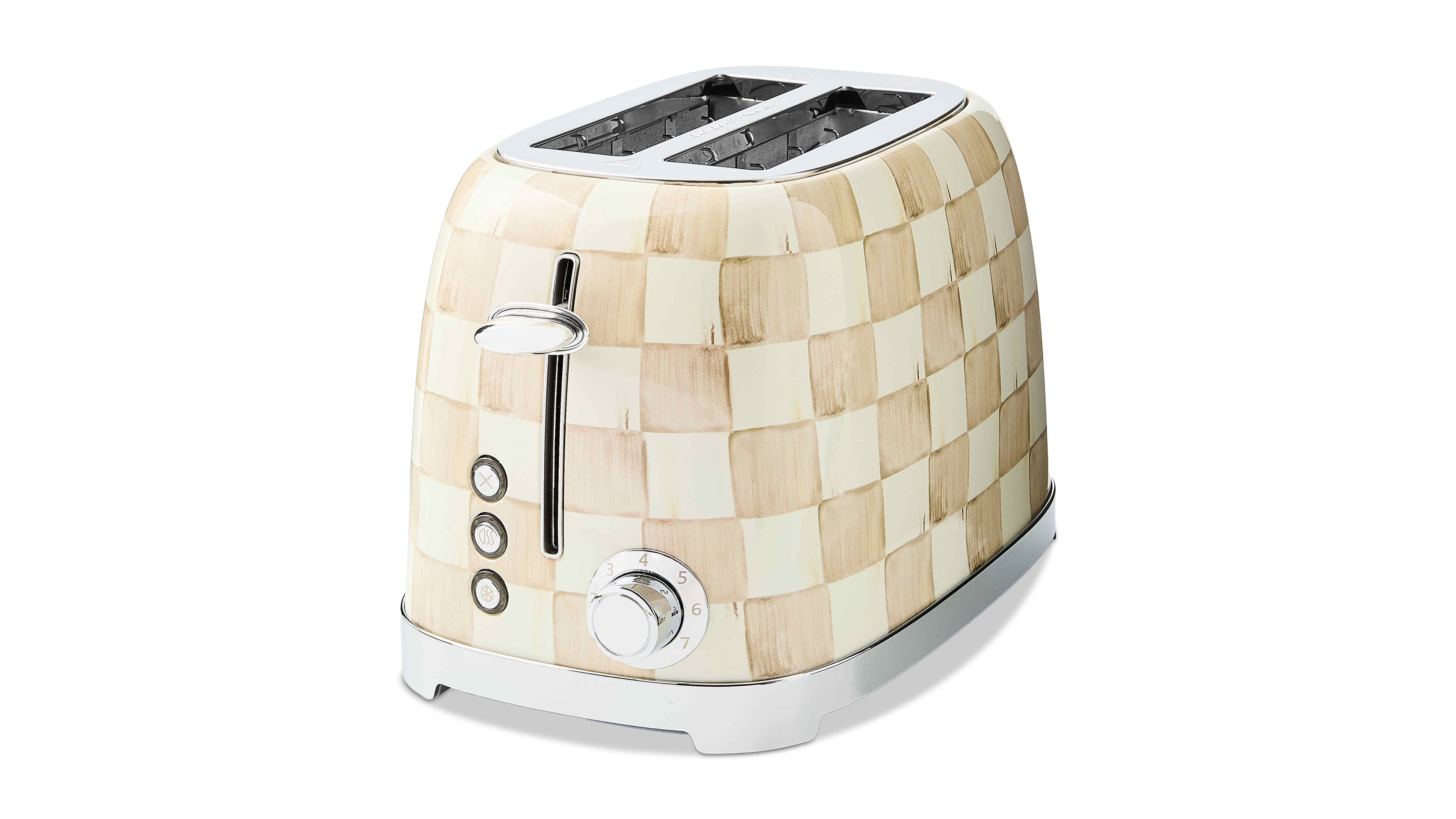 MacKenzie-Childs Mocha Check 2-Slice Toaster