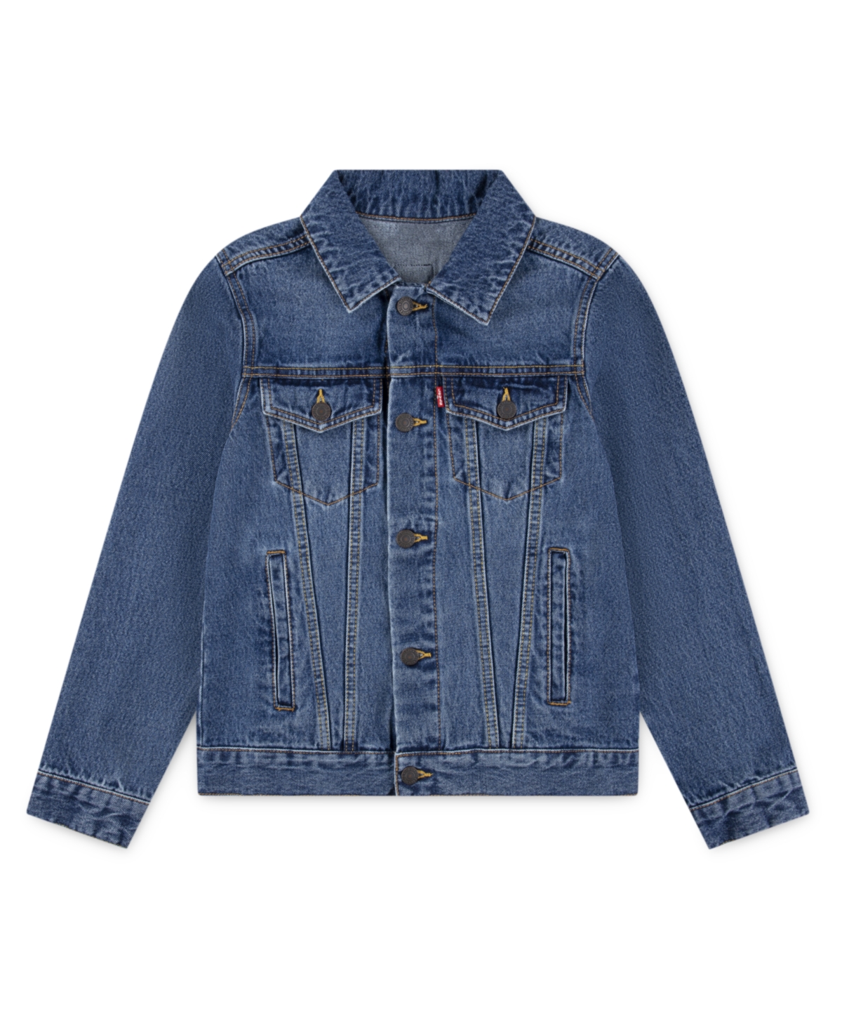 Levi's Blue Jacket For Kids With Logo In Blue
