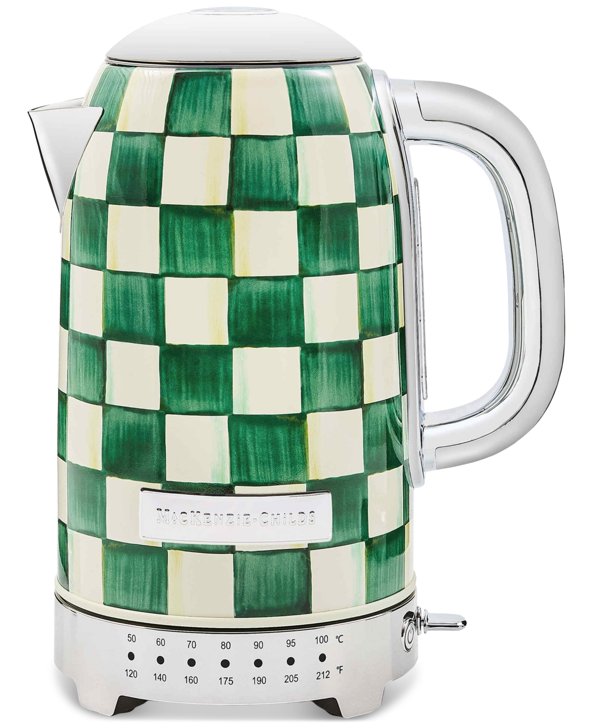 MacKenzie-Childs Emerald Check Electric Kettle