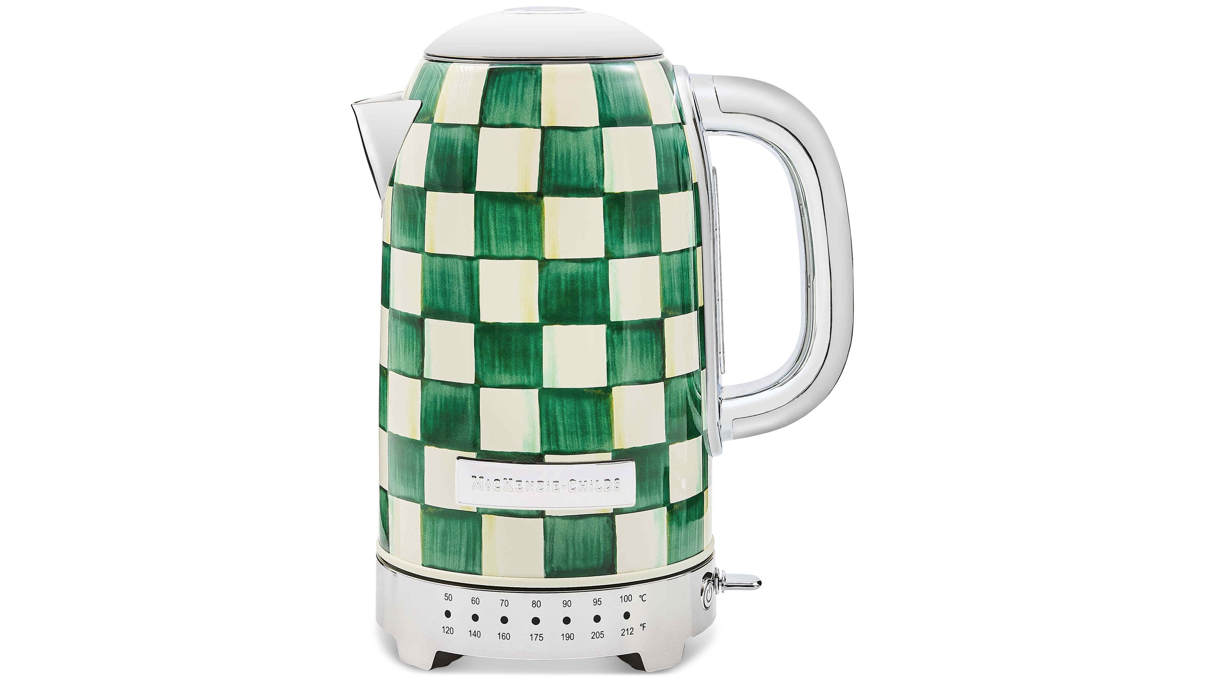 MacKenzie-Childs Emerald Check Electric Kettle