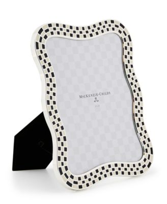 Wavy Check Silver Plated Frame, 8" x 10"