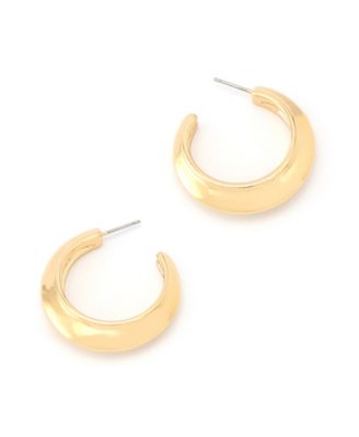 Gold Boho Chubby Hoop Earrings