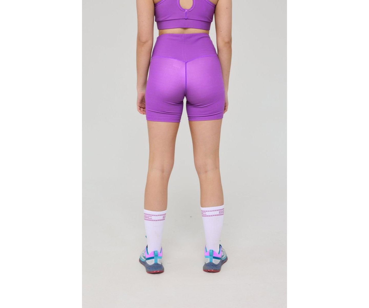 Женские шорты OOSC Infinite High Waisted Shorts - Purple, цвет: Фиолетовый — фото 2