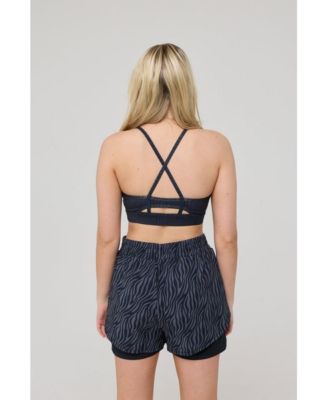 Women's Medium Support Infinite Sports Bra - Black Tiger