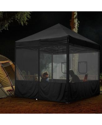 InstaHibit 8 Pcs 10 ft Pop Up Canopy Tent Sidewall Mesh Side Wall Party Canopy