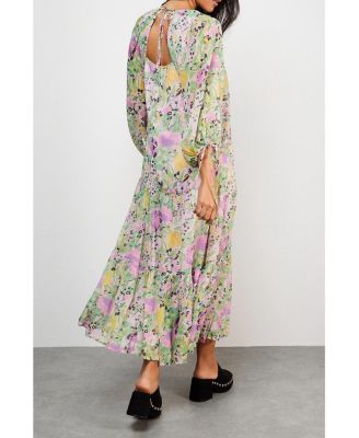 Women's Chiffon Batwing Midi Dress