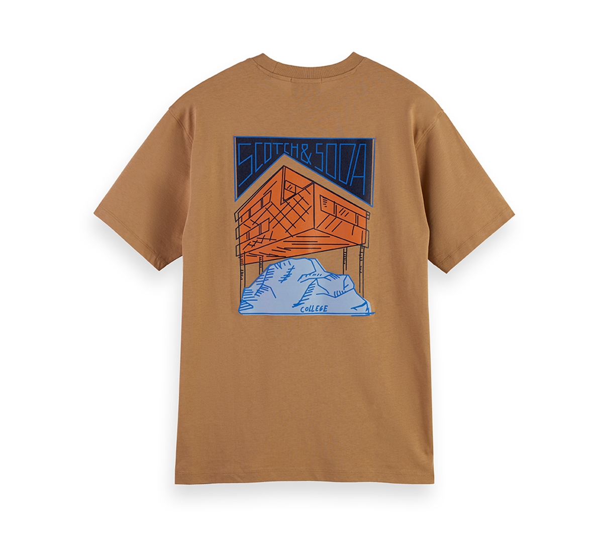 Scotch & Soda Men's Short Sleeve T-shirt In Nude