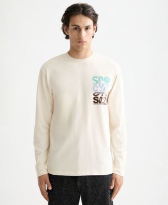 Men's Relaxed Fit Artwork Long Sleeve T-Shirt 