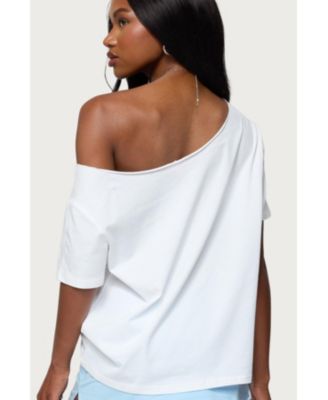 Women's Hawaiian Babe Off Shoulder T Shirt