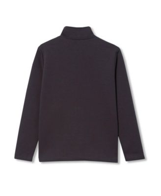 Boys Long Sleeve Knit Full Zip Mock Neck Sweatshirt