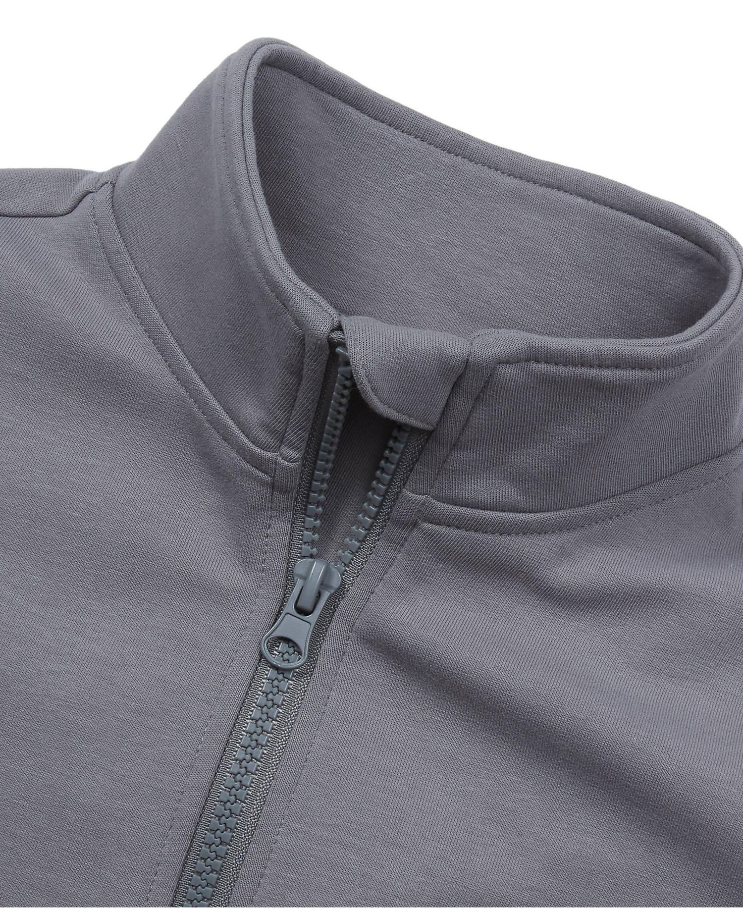 Boys Long Sleeve Knit Full Zip Mock Neck Sweatshirt