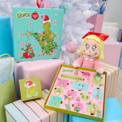 Grinch Jewelry Advent Gift Set: Necklace, Bracelet & Charms Mix & Match Christmas Calendar Box Collection