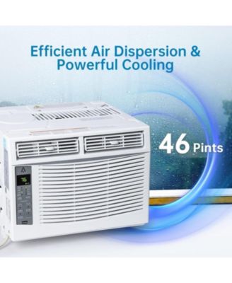 6,000 BTU Energy Saving Window Air Conditioner - WiFi Smart Controls, Dehumidifier & Fan Modes, Quiet 50dB Operation, Cools 250 Sq. Ft