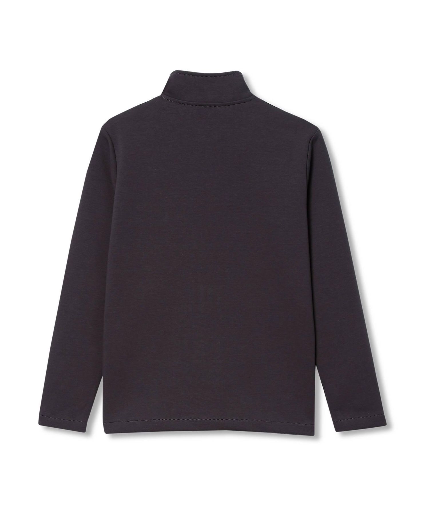 Boys Husky Long Sleeve Knit Full Zip Mock Neck Sweatshirt