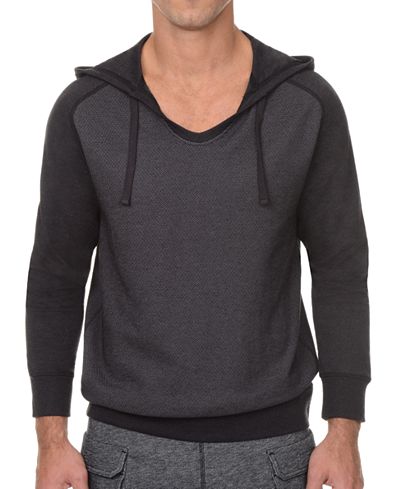 2(x)ist Men's Textured Pullover Hoodie