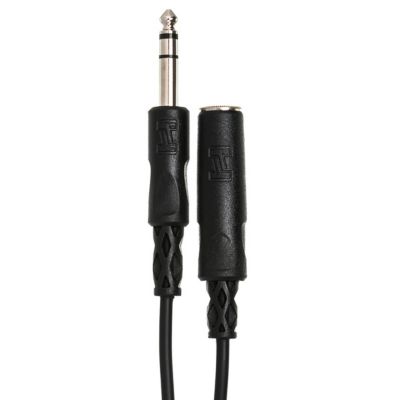 2x Stereo 1/4" Female Phone to 1/4" Male Phone TRS Headphone Extension Cable, 25'