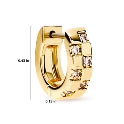 Gold Huggie Earrings - Eden Mini