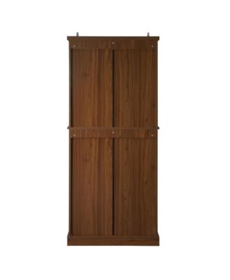4-Door Storage Cabinet with 1 Drawer and 4 Adjustable Shelves for Home Organization